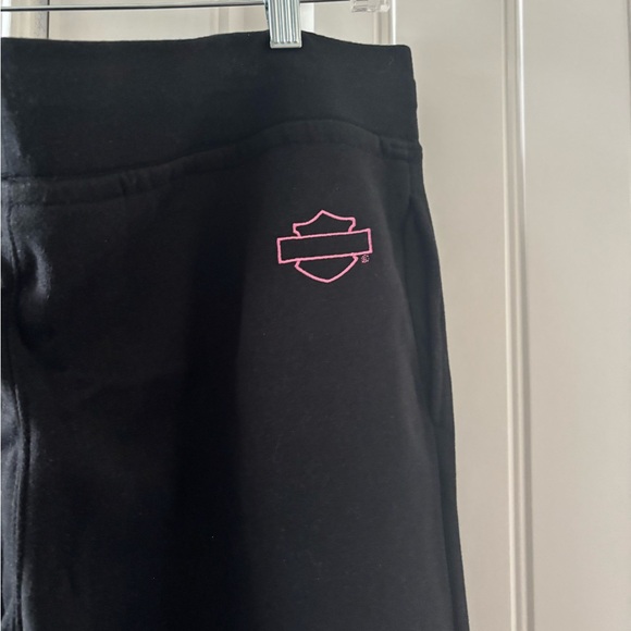 Harley-Davidson Black Pants with Pink Script - Picture 5 of 5